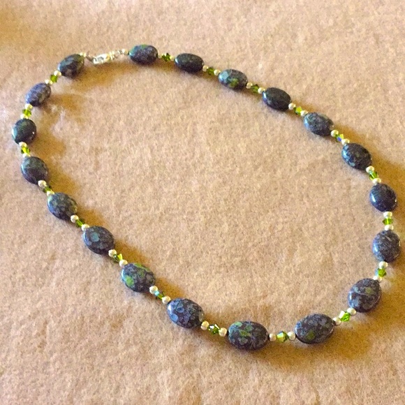 Jasper & Swarovski Necklace - Picture 1 of 4